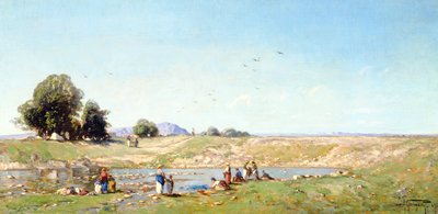 The Durance Valley, 1867 by Paul Camille Guigou